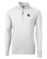 Detroit Lions NFL Helmet Cutter & Buck Adapt Eco Knit Stretch Recycled Mens Quarter Zip Pullover WH_MANN_HG 1