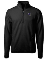 Minnesota Vikings NFL Helmet Cutter & Buck Cascade Eco Sherpa Fleece Mens Quarter Zip Jacket BL_MANN_HG 1