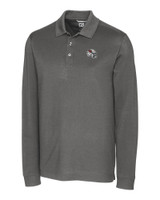 Arizona Cardinals NFL Helmet Cutter & Buck Advantage Tri-Blend Pique Mens Long Sleeve Polo EG_MANN_HG 1