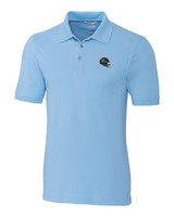 Tennessee Titans NFL Helmet Cutter & Buck Advantage Eco Tri-Blend Pique Mens Polo Atlas Light Blue Mannequin
