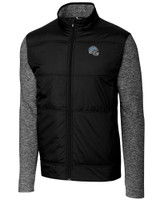 Detroit Lions NFL Helmet Cutter & Buck Stealth Hybrid Quilted Mens Full Zip Windbreaker Jacket BL_MANN_HG 1