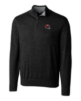 Washington Commanders NFL Helmet Cutter & Buck Lakemont Tri-Blend Mens Quarter Zip Pullover Sweater BL_MANN_HG 1