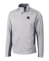 Minnesota Vikings NFL Helmet Cutter & Buck Navigate Softshell Mens Full Zip Jacket POL_MANN_HG 1