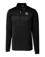 Las Vegas Raiders NFL Helmet Cutter & Buck Traverse Stripe Stretch Quarter Zip Mens Big and Tall Pullover BL_MANN_HG 1