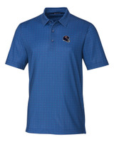 Chicago Bears NFL Helmet Cutter & Buck Pike Double Dot Print Stretch Mens Polo IND_MANN_HG 1