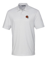 Cincinnati Bengals NFL Helmet Cutter & Buck Pike Double Dot Print Stretch Mens Polo WH_MANN_HG 1