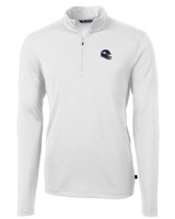 Minnesota Vikings NFL Helmet Cutter & Buck Virtue Eco Pique Recycled Quarter Zip Mens Big & Tall Pullover WH_MANN_HG 1