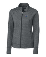 Florida Gators Cutter & Buck Shoreline Heathered Womens Full Zip Jacket Charcoal Heather Mannequin