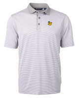 Baylor Sailor Bear College Vault Cutter & Buck Virtue Eco Pique Micro Stripe Recycled Mens Big & Tall Polo POLWH_MANN_HG 1