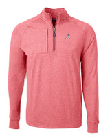 Atlanta Braves Stars & Stripes Cutter & Buck Adapt Eco Knit Heather Mens Big & Tall Quarter Zip Pullover CRH_MANN_HG 1
