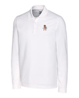 Oklahoma State Cowboys Wrestling Pete Cutter & Buck Advantage Tri-Blend Pique Mens Long Sleeve Polo WH_MANN_HG 1