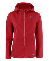 New England Patriots Cutter & Buck Evoke Eco Softshell Recycled Full Zip Womens Jacket CDR_MANN_HG 1