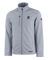 Detroit Tigers Cutter & Buck Evoke Eco Softshell Recycled Full Zip Mens Jacket CNC_MANN_HG 1