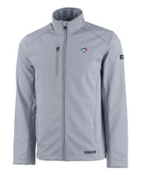 Toronto Blue Jays Cutter & Buck Evoke Eco Softshell Recycled Full Zip Mens Jacket CNC_MANN_HG 1