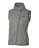 New York Giants Historic Cutter & Buck Mainsail Sweater Knit Womens Asymmetrical Vest POH_MANN_HG 1