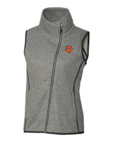 Cincinnati Bengals Historic Cutter & Buck Mainsail Sweater Knit Womens Asymmetrical Vest POH_MANN_HG 1