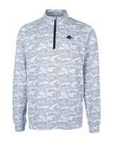 UTSA Roadrunners Cutter & Buck Traverse Stretch Eco Camo Print Quarter Zip Mens Big and Tall Pullover CC_MANN_HG 