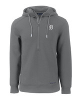 Detroit Tigers Cutter & Buck Roam Eco Half Zip Recycled Mens Pullover Hoodie EG_MANN_HG 1