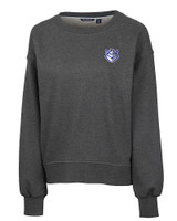Saint Louis Billikens Cutter & Buck Saturday Cotton Blend Womens Crew Neck Sweatshirt Charcoal Heather Mannequin