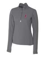 Cleveland Indians Cooperstown Cutter & Buck Traverse Stretch Quarter Zip Womens Pullover EG_MANN_HG 1