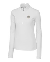 Milwaukee Brewers Cooperstown Cutter & Buck Traverse Stretch Quarter Zip Womens Pullover WH_MANN_HG 1