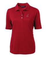 Cleveland Indians Cooperstown Cutter & Buck Virtue Eco Pique Recycled Womens Polo CDR_MANN_HG 1