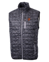 Baltimore Orioles Cooperstown Cutter & Buck Rainier PrimaLoft® Mens Eco Insulated Full Zip Printed Puffer Vest BL_MANN_HG 1