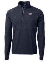 Minnesota Twins Cooperstown Cutter & Buck Adapt Eco Knit Hybrid Recycled Mens Quarter Zip NVBU_MANN_HG 1