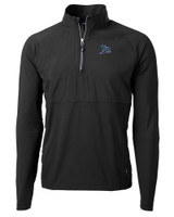 Tampa Bay Rays Cooperstown Cutter & Buck Adapt Eco Knit Hybrid Recycled Mens Quarter Zip BL_MANN_HG 1