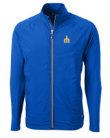 Seattle Mariners Cooperstown Cutter & Buck Adapt Eco Knit Hybrid Recycled Mens Big & Tall Full Zip Jacket TBL_MANN_HG 1