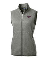 Minnesota Twins Cooperstown Cutter & Buck Mainsail Sweater Knit Womens Full Zip Vest POH_MANN_HG 1