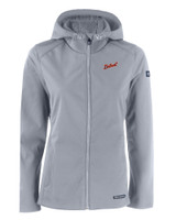 Detroit Tigers Cooperstown Cutter & Buck Evoke Eco Softshell Recycled Full Zip Womens Jacket CNC_MANN_HG 1