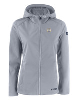 Milwaukee Brewers Cooperstown Cutter & Buck Evoke Eco Softshell Recycled Full Zip Womens Jacket CNC_MANN_HG 1