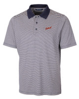 Detroit Tigers Cooperstown Cutter & Buck Forge Tonal Stripe Stretch Mens Big and Tall Polo LYN_MANN_HG 1