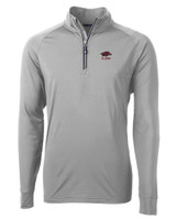 Arkansas Razorbacks Alumni Cutter & Buck Adapt Eco Knit Stretch Recycled Mens Big and Tall Quarter Zip Pullover POL_MANN_HG 1