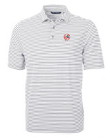 New York Yankees Cooperstown Cutter & Buck Virtue Eco Pique Stripe Recycled Mens Big and Tall Polo POL_MANN_HG 1