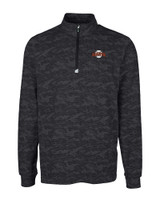 San Francisco Giants Cooperstown Cutter & Buck Traverse Camo Print Stretch Quarter Zip Mens Big and Tall Pullover BL_MANN_HG 1