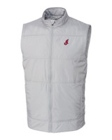 Cleveland Indians Cooperstown Cutter & Buck Stealth Hybrid Quilted Mens Big and Tall Windbreaker Vest POL_MANN_HG 1