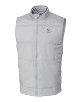 Milwaukee Brewers Cooperstown Cutter & Buck Stealth Hybrid Quilted Mens Big and Tall Windbreaker Vest POL_MANN_HG 1