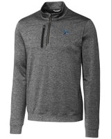 Tampa Bay Rays Cooperstown Cutter & Buck Stealth Heathered Mens Big and Tall  Quarter Zip Pullover EG_MANN_HG 1