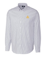 Seattle Mariners Cooperstown Cutter & Buck Stretch Oxford Stripe Mens Big and Tall Long Sleeve Dress Shirt LTB_MANN_HG 1