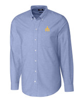 Seattle Mariners Cooperstown Cutter & Buck Stretch Oxford Mens Big and Tall Long Sleeve Dress Shirt FB_MANN_HG 1