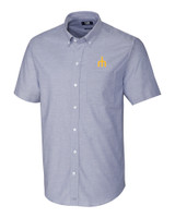 Seattle Mariners Cooperstown Cutter & Buck Stretch Oxford Mens Big and Tall Short Sleeve Dress Shirt LTB_MANN_HG 1