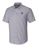 Tampa Bay Rays Cooperstown Cutter & Buck Stretch Oxford Mens Big and Tall Short Sleeve Dress Shirt CC_MANN_HG 1