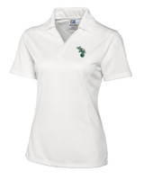 Oakland Athletics Cooperstown Cutter & Buck CB Drytec Genre Textured Solid Womens Polo WH_MANN_HG 1