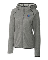 Toronto Blue Jays Cooperstown Cutter & Buck Mainsail Sweater-Knit Hoodie Womens Full Zip Jacket POH_MANN_HG 1