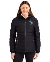 Athletics Cooperstown Cutter & Buck Mission Ridge Repreve® Eco Insulated Womens Puffer Jacket Black Front