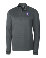 Texas Rangers Cooperstown Cutter & Buck Traverse Stripe Stretch Quarter Zip Mens Pullover EG_MANN_HG 1