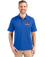 Toronto Blue Jays Cooperstown Cutter & Buck Forge Stretch Mens Polo Chelan Blue Front