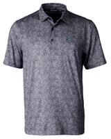 Tampa Bay Rays Cooperstown Cutter & Buck Pike Constellation Print Stretch Mens Polo BL_MANN_HG 1